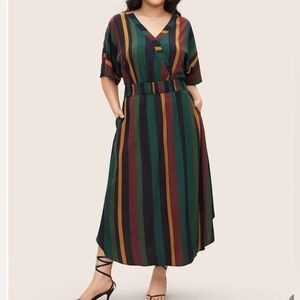 Bloomchic 14-16 striped dress with pockets.